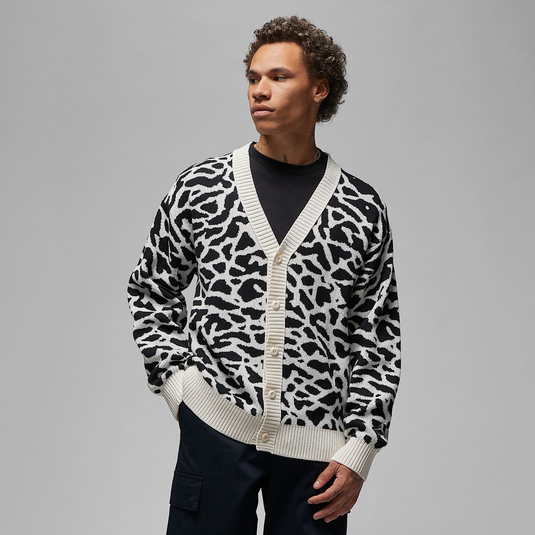 Jordan Flight Heritage Men's Cardigan. Nike ID